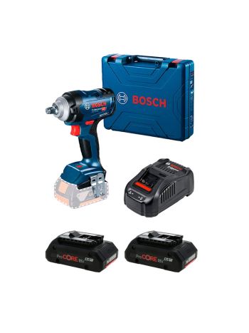 Kit Chave de Impacto Bosch Gds 18V-400 Com Bateria